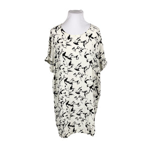 Unisex Zizzi - Schiffon tunic, size 50 - Natural white (1)