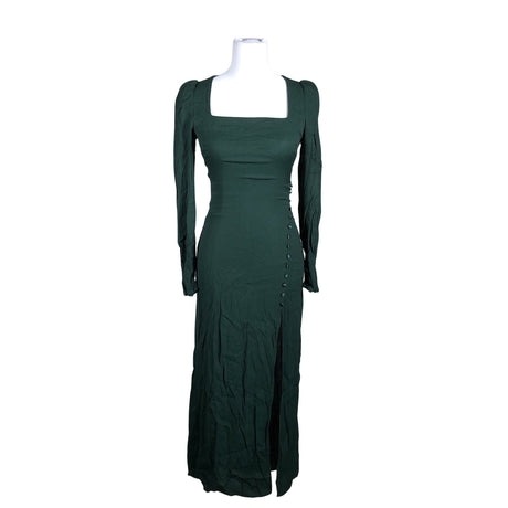 Unisex Reformation - Schiffon dress, size 34 - Green ()