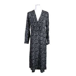 Unisex by Malene Birger - Schiffon dress, size 38 - Blue (1)