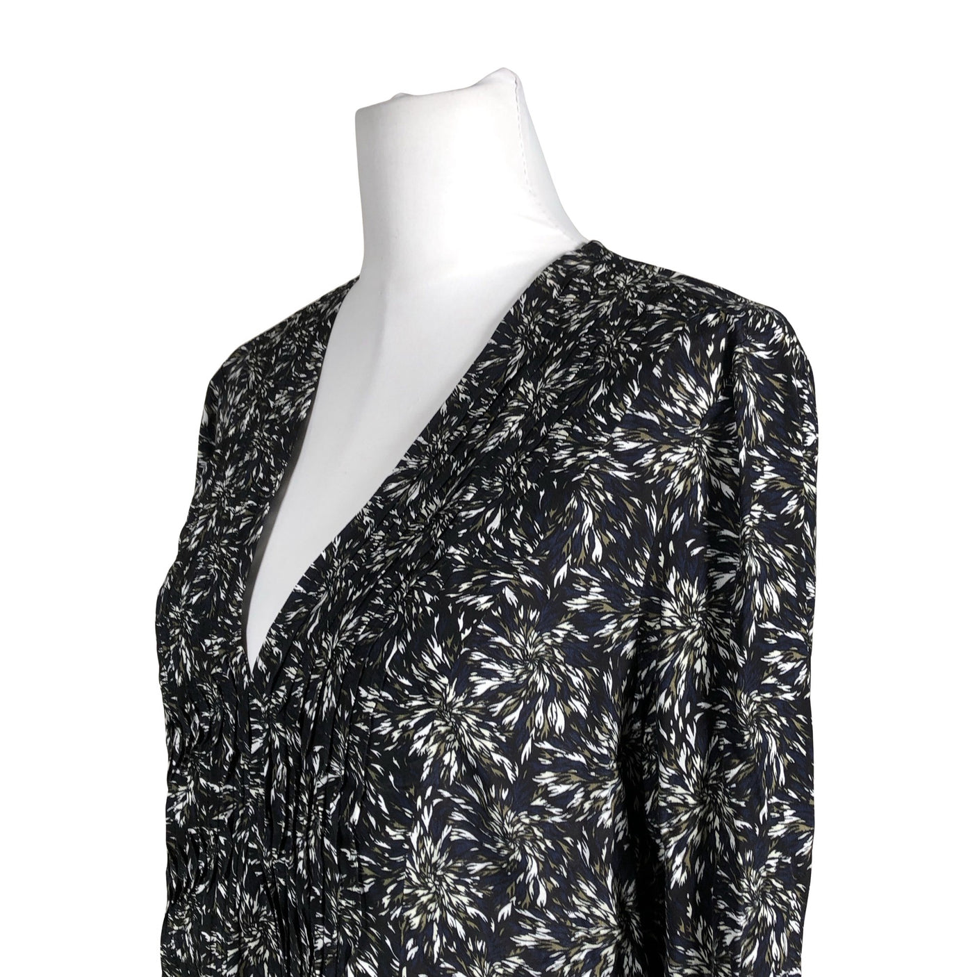 Unisex by Malene Birger - Schiffon dress, size 38 - Blue (2)