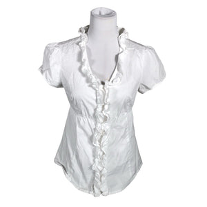 Unisex Andiata - Short-sleeved blouse, size 38 - White (1)