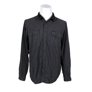 Unisex Lee - Collared shirt, size L - Gray (1)
