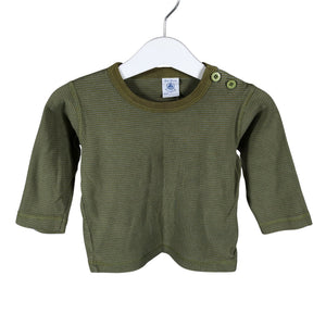 Unisex Petit Bateau - Tricot shirt, size 74 - 80 - Green (1)