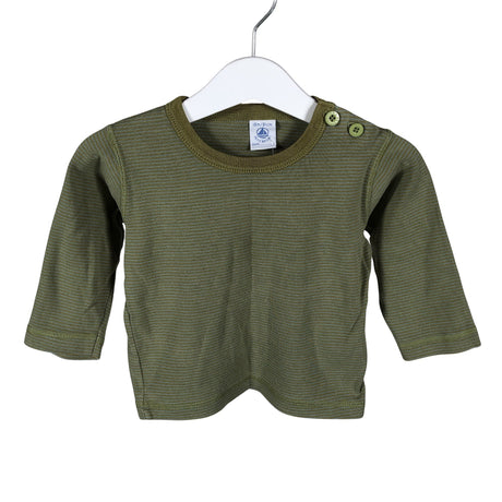 Unisex Petit Bateau - Tricot shirt, size 74 - 80 - Green ()