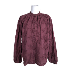 Unisex &Other Stories - Blouse, size 38 - Wine red (1)