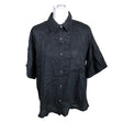 Unisex Arket - Short-sleeved blouse, size 38 - Black ()