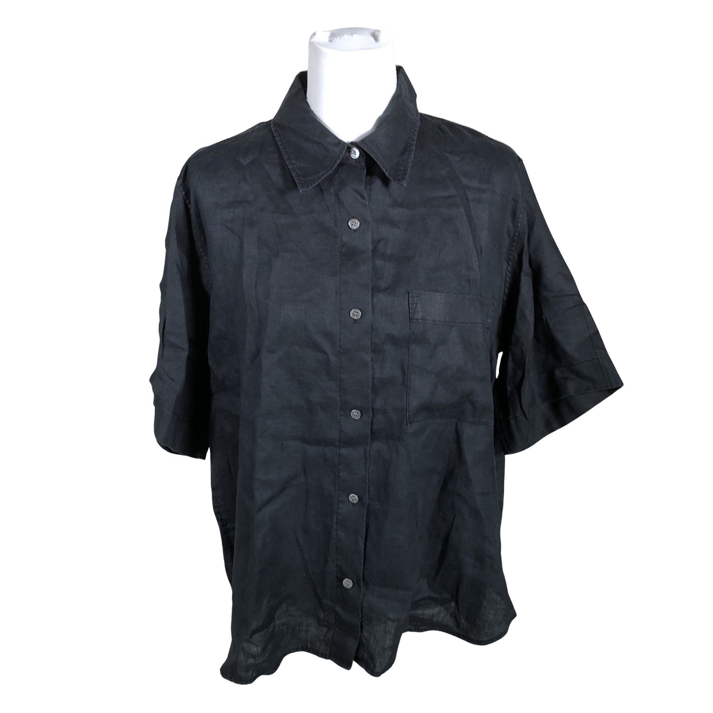 Unisex Arket - Short-sleeved blouse, size 38 - Black (1)