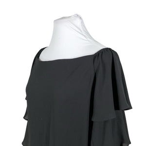 Unisex Joseph Ribkoff - Schiffon dress, size 44 - Black (2)