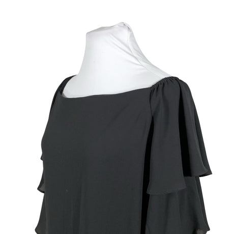 Unisex Joseph Ribkoff - Schiffon dress, size 44 - Black (2)