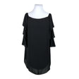 Unisex Joseph Ribkoff - Schiffon dress, size 44 - Black ()