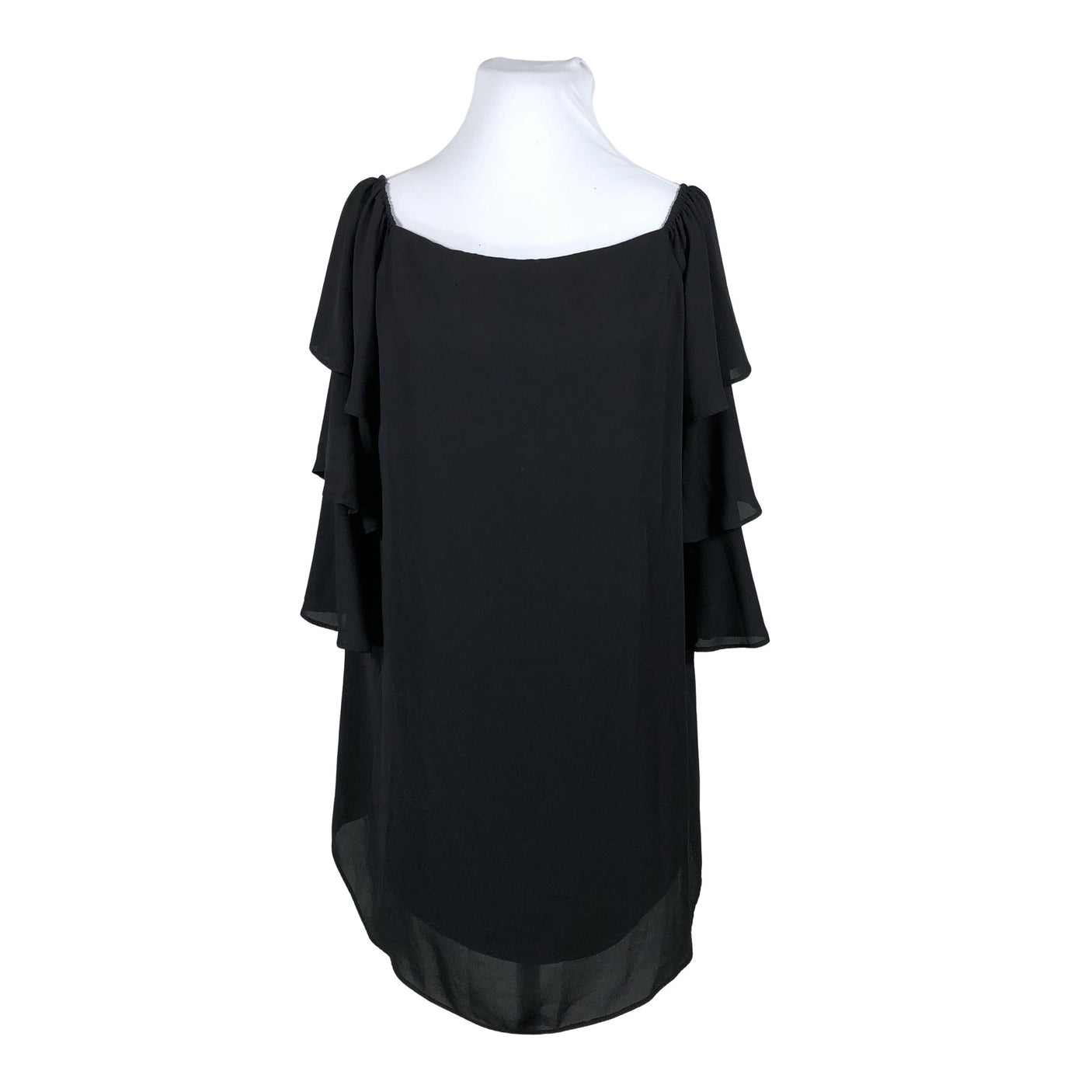Unisex Joseph Ribkoff - Schiffon dress, size 44 - Black (1)