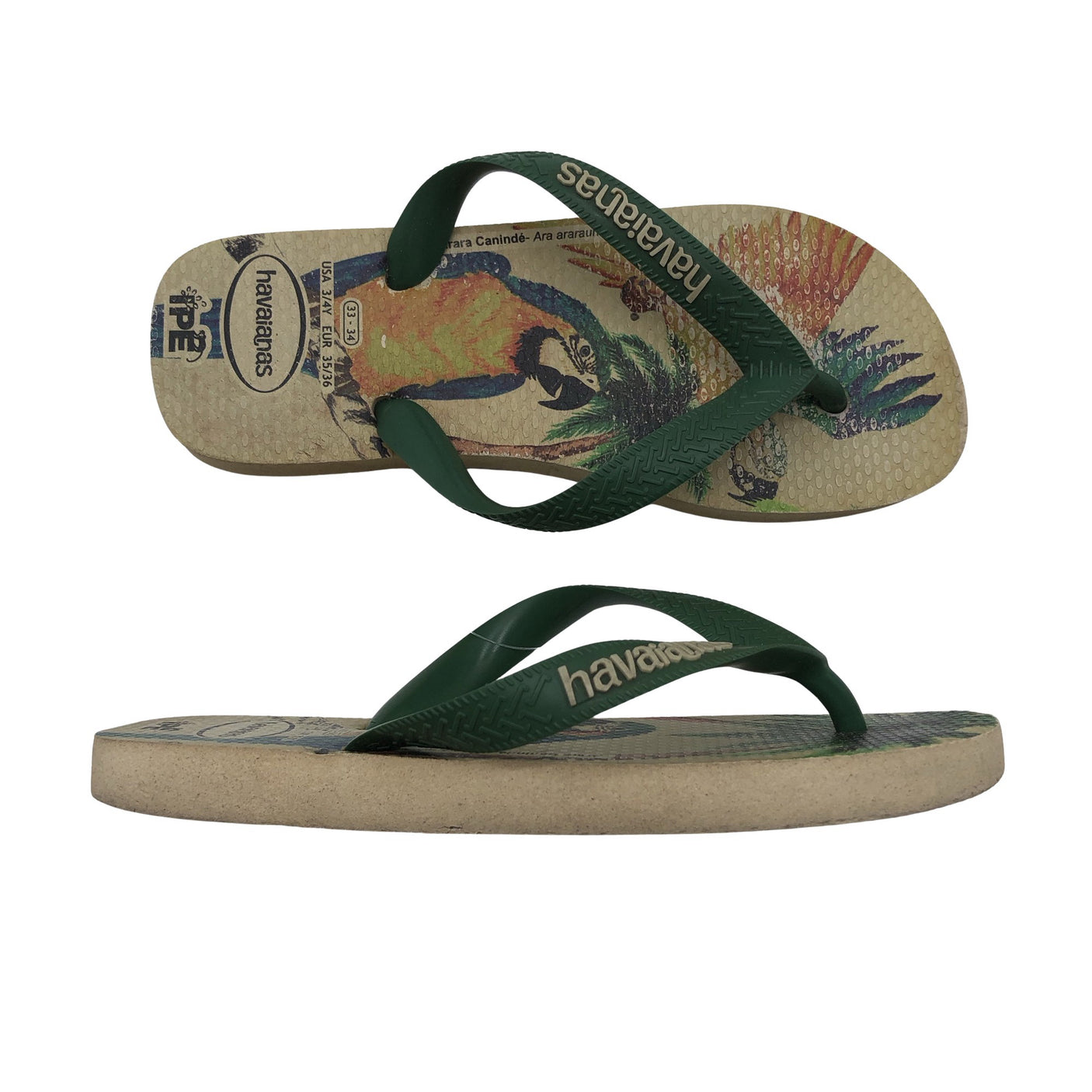 Unisex Havaianas - Beach sandals, size 35 - Green (1)