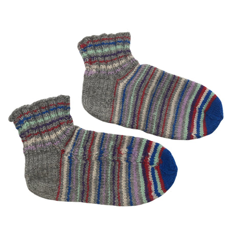 Unisex Handmade - Wool socks, size 37 - Gray ()