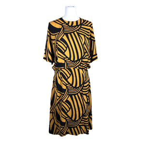Unisex Marimekko - Schiffon dress, size 40 - Orange (1)