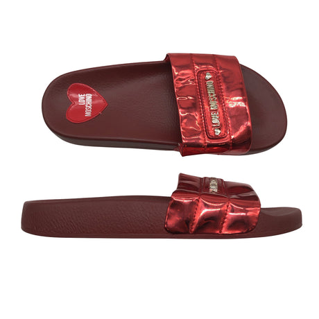 Unisex Love Moschino - Beach sandals, size 38 - Red ()