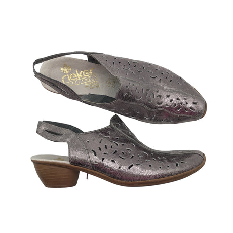 Unisex Rieker - High heels, size 40 - Silver ()