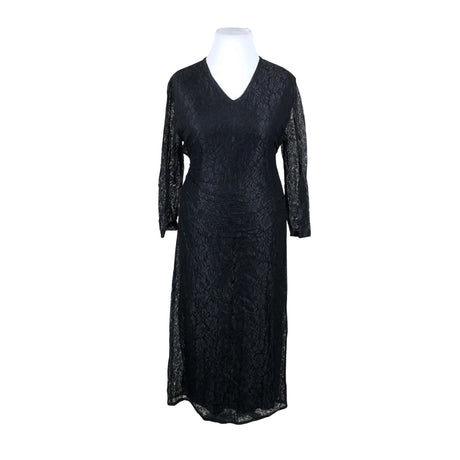 Unisex Mona - Schiffon dress, size 42 - Black ()