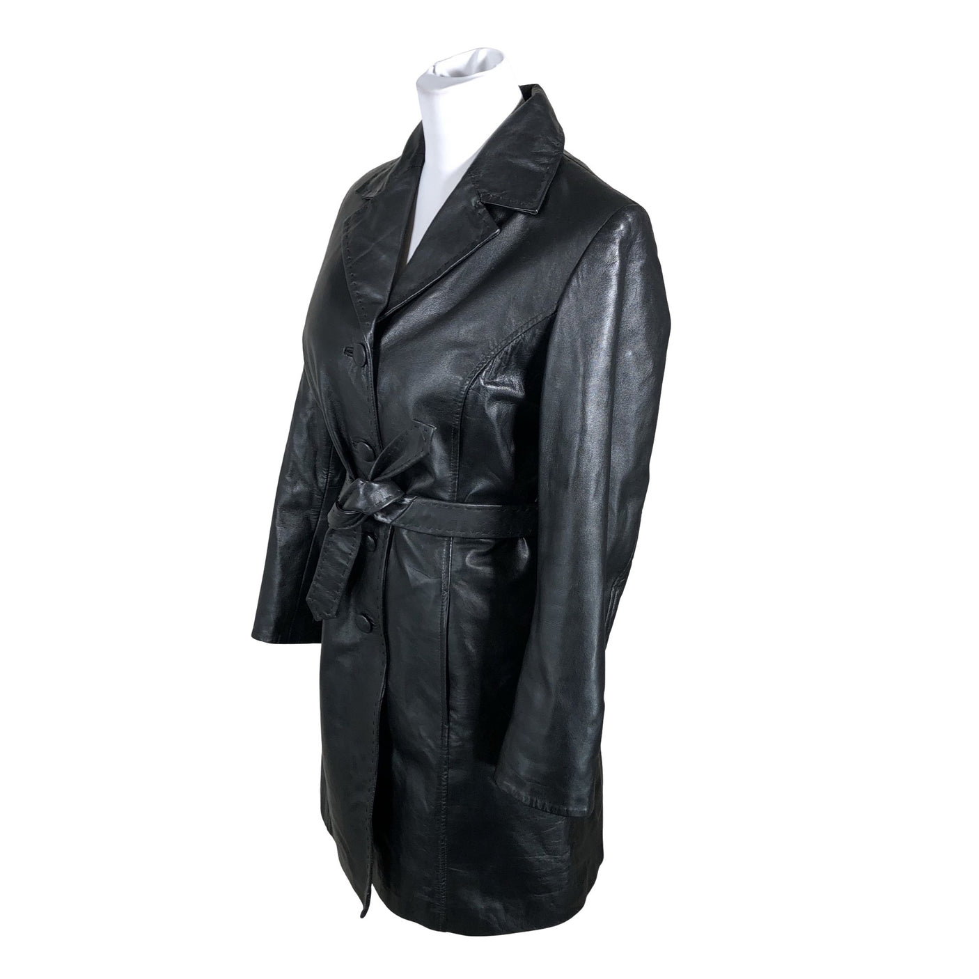 Unisex Big-L - Leather jacket, size 36 - Black (3)
