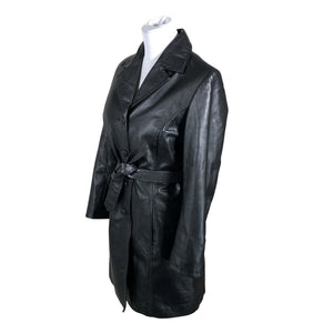 Unisex Big-L - Leather jacket, size 36 - Black (3)