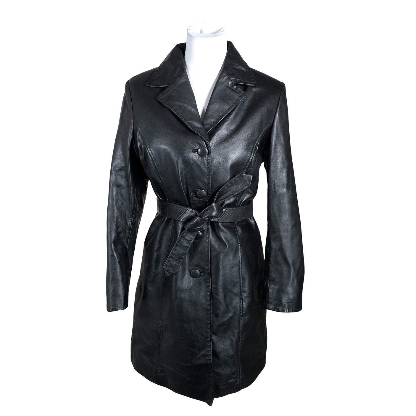 Unisex Big-L - Leather jacket, size 36 - Black (1)