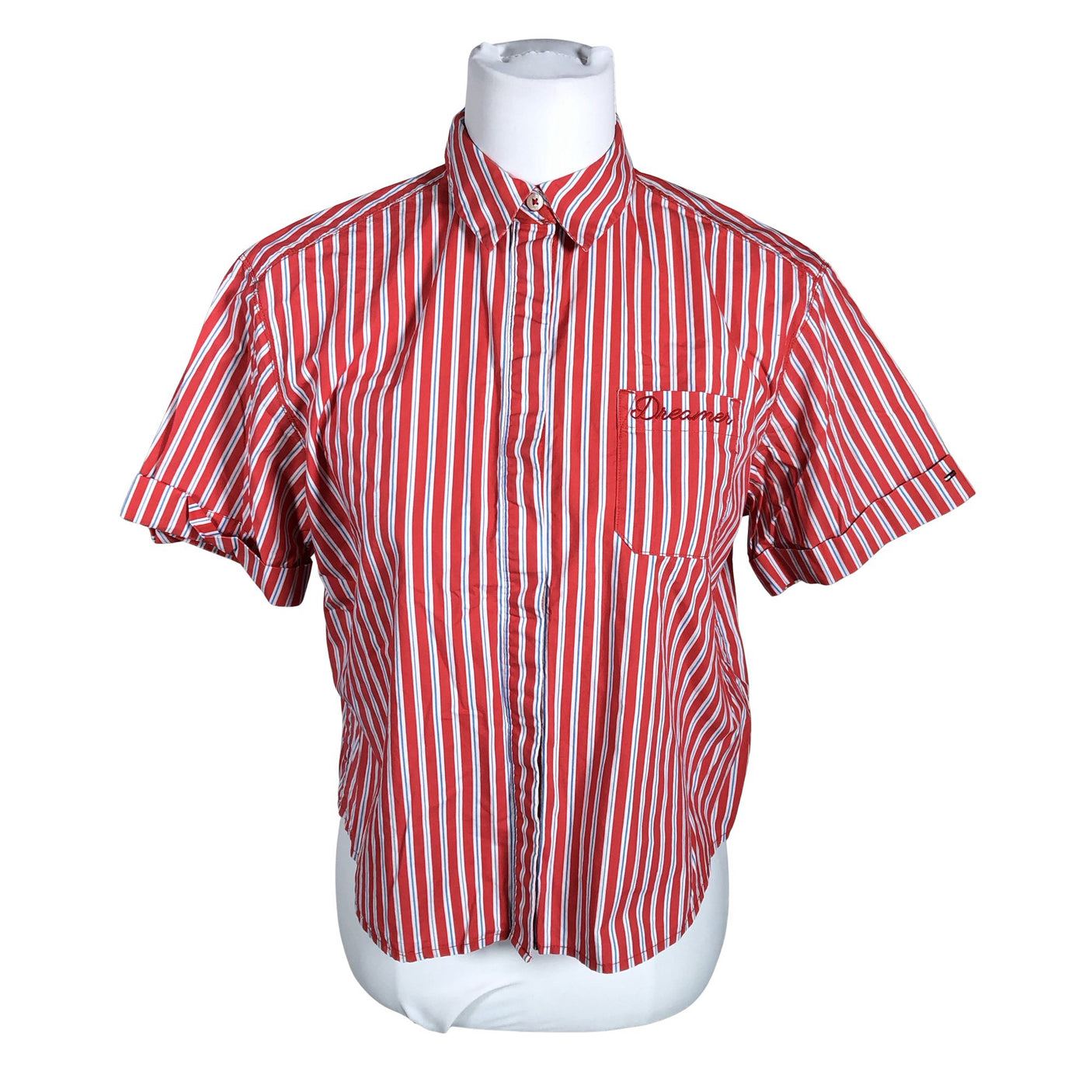 Unisex Tommy Jeans (Tommy Hilfiger) - Collared shirt, size 34 - Red (1)