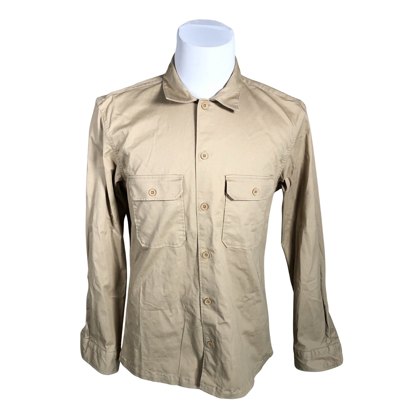 Unisex Construe - Collared shirt, size M - Beige (1)