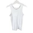 Unisex Sanetta - Tricot tank top, size 122 - 128 - White ()