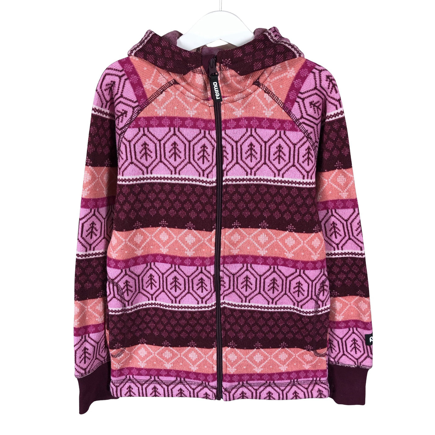Unisex Reima - Fleece jacket, size 134 - 140 - Wine red (1)