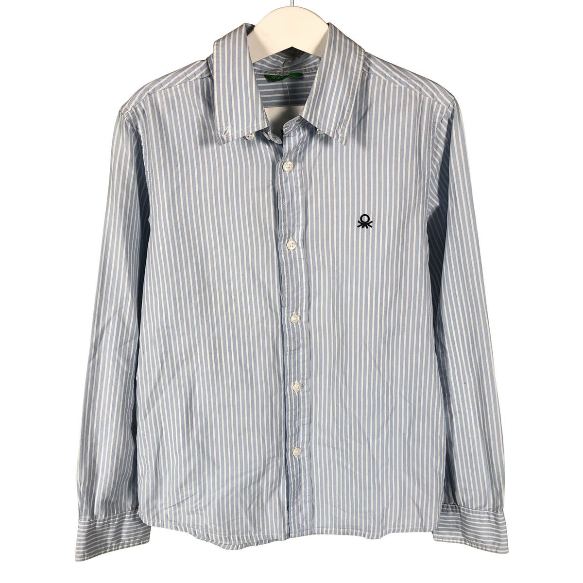 Unisex Benetton - Collared shirt, size 122 - 128 - Light blue (1)
