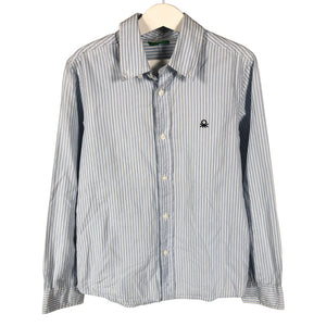 Unisex Benetton - Collared shirt, size 122 - 128 - Light blue (1)
