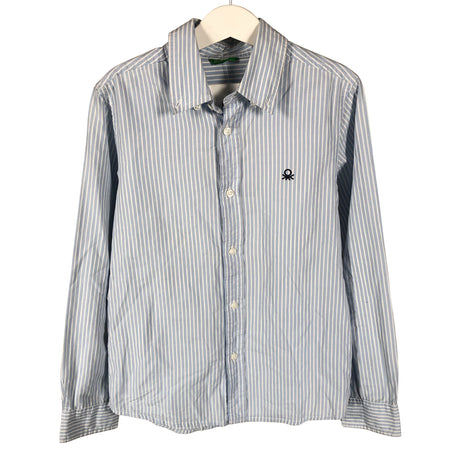 Unisex Benetton - Collared shirt, size 122 - 128 - Light blue ()