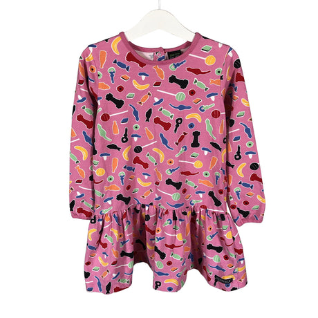 Unisex Villervalla - Tricot dress, size 110 - 116 - Light pink ()