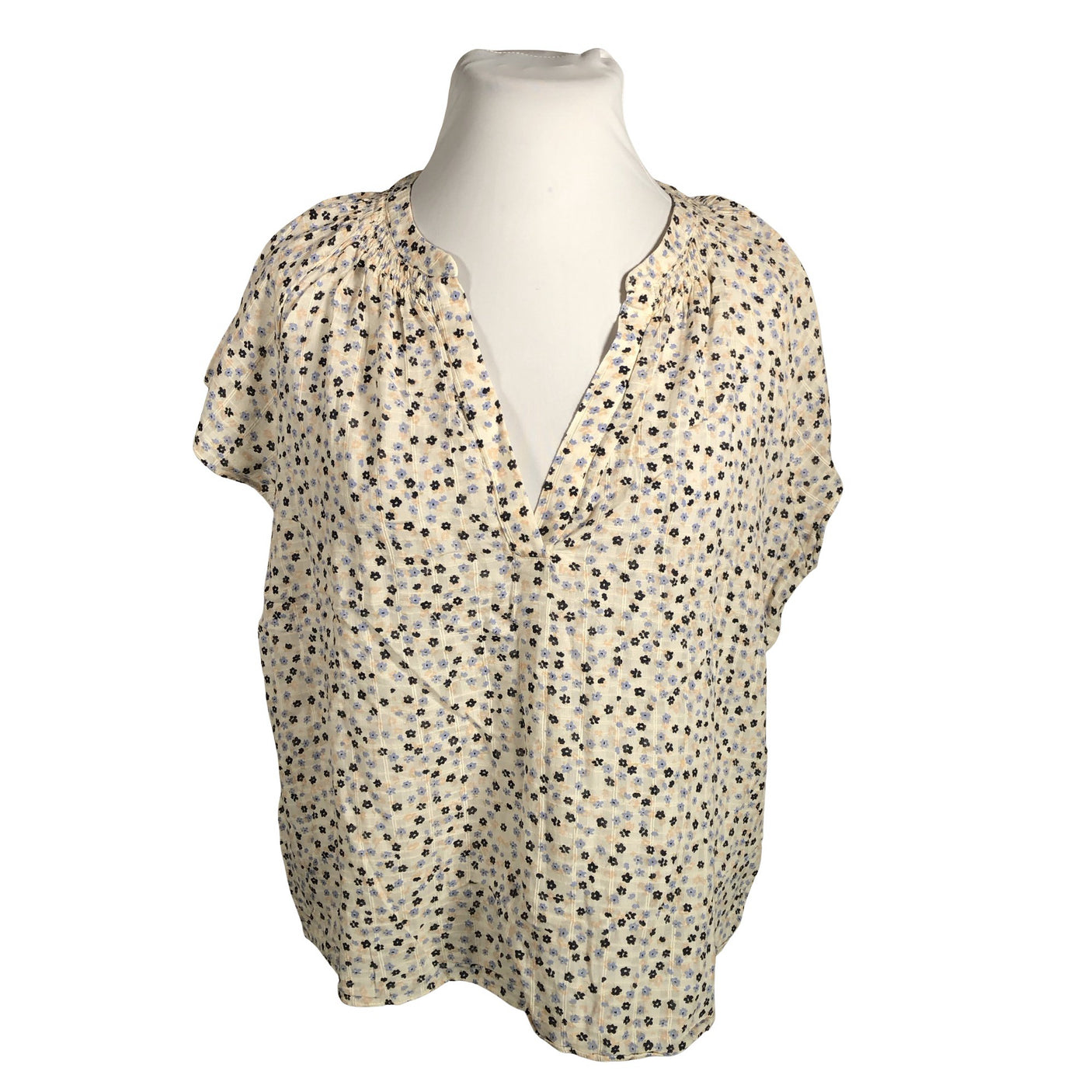 Unisex Holly & Whyte by Lindex - Short-sleeved blouse, size 42 - Natural white (1)