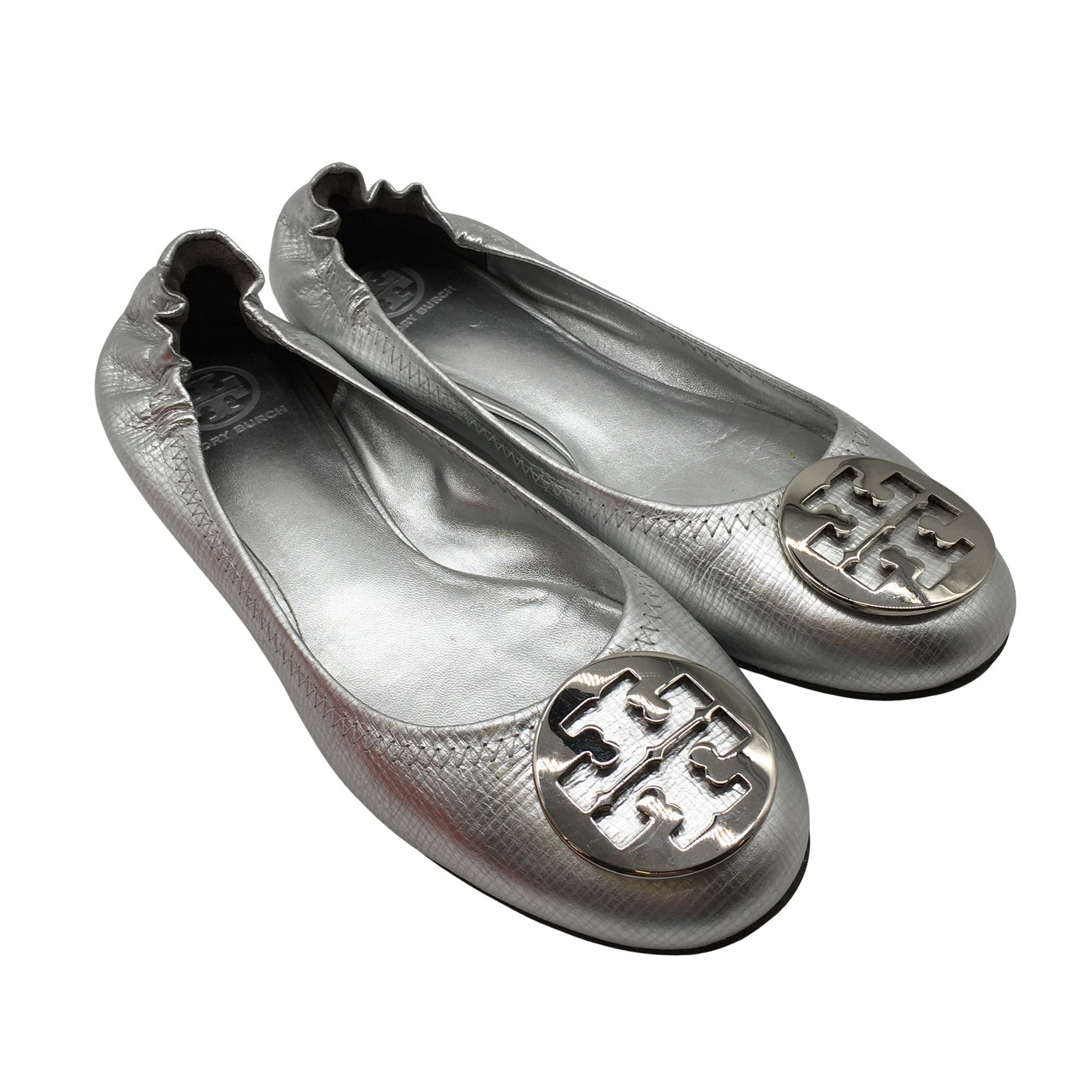 Unisex Tory Burch - Ballerinas, size 40 - Silver (2)