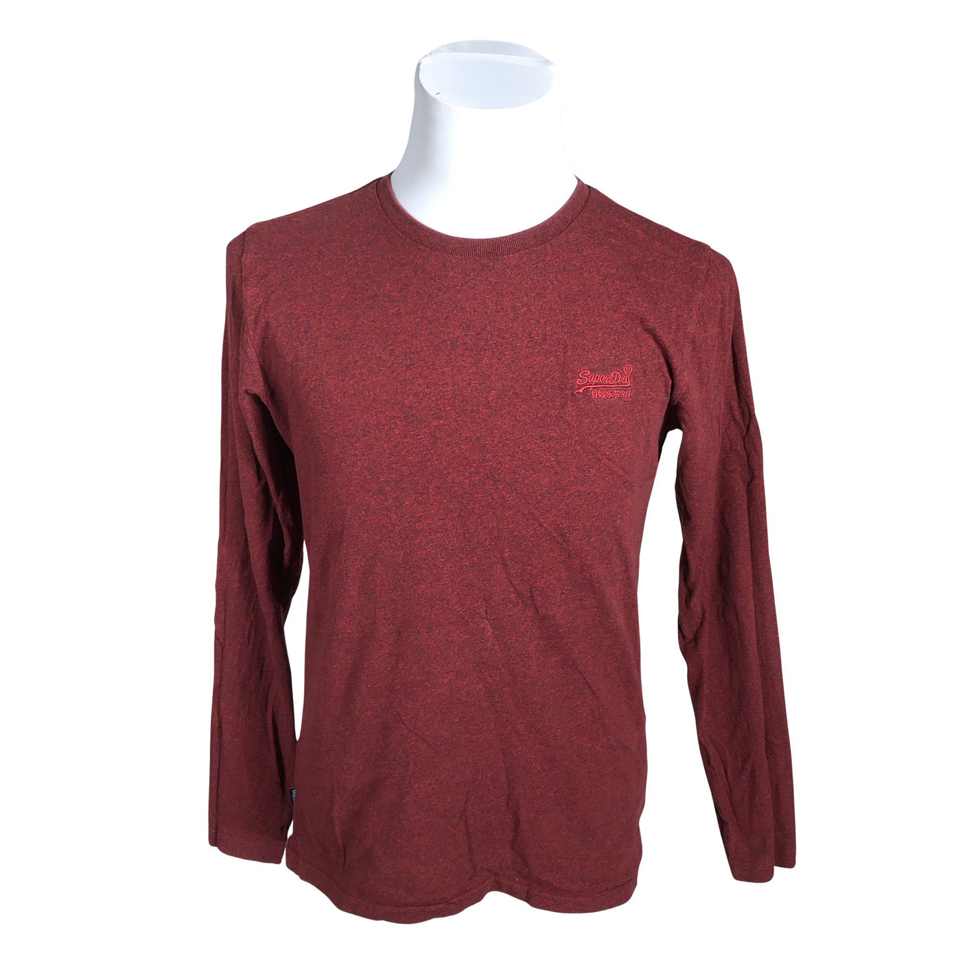 Unisex Superdry - Tricot shirt, size L - Wine red (1)