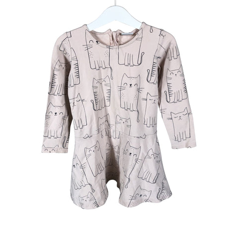 Unisex Hust&Claire - Tricot dress, size 104 - 110 - Light pink ()