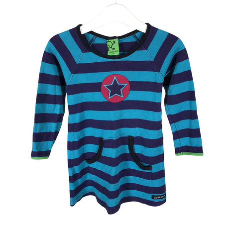 Unisex Villervalla - Tricot dress, size 86 - 92 - Blue ()