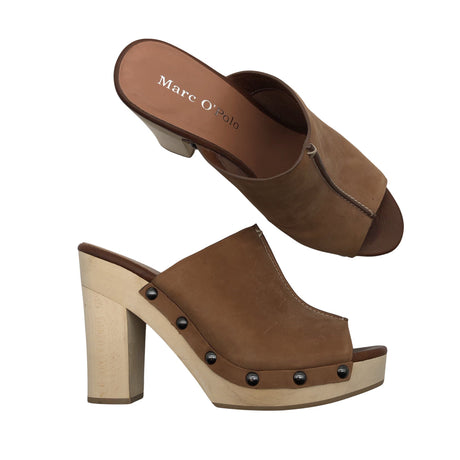 Unisex Marc O'Polo - Heeled sandals, size 39 - Brown ()