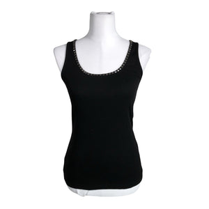 Unisex Bandolera - Tricot tank top, size 38 - Black (1)