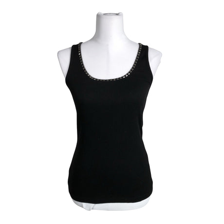 Unisex Bandolera - Tricot tank top, size 38 - Black ()