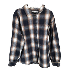 Unisex Name It - Flannel shirt, size 134 - 140 - Blue (1)