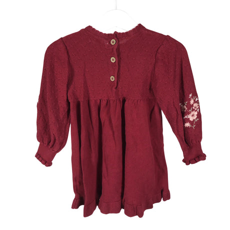 Unisex Newbie - Knit dress, size 80 - 86 - Red (2)