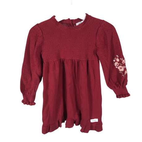 Unisex Newbie - Knit dress, size 80 - 86 - Red ()