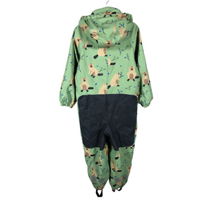 Unisex Jonathan - Rain overall, size 110 - 116 - Green (2)