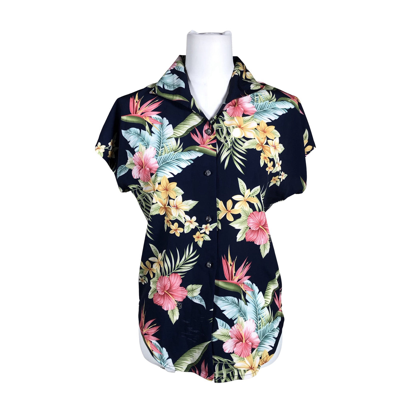 Unisex Rock'n Romance - Short-sleeved blouse, size 40 - Blue (1)