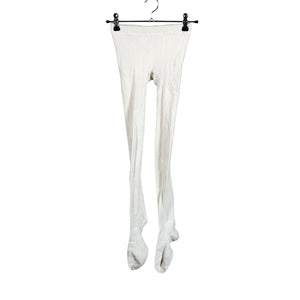 Unisex Polarn O. Pyret - Stockings, thick, size 146 - 152 - Natural white (1)