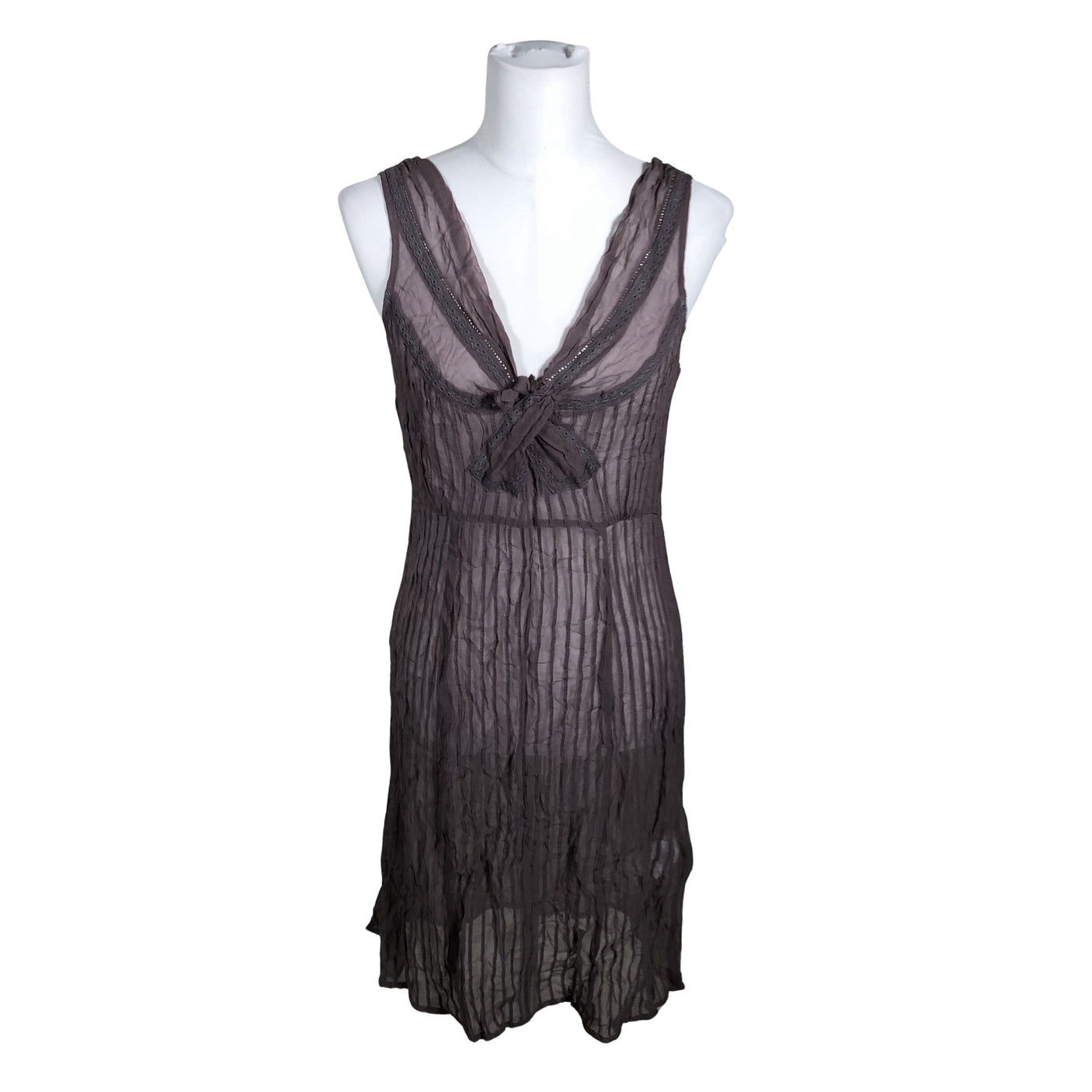 Unisex Noa Noa - Schiffon dress, size 38 - Gray (1)