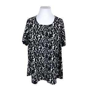 Unisex Zizzi - Short-sleeved blouse, size 46 - Black (1)