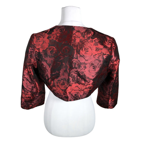 Unisex Michaela Louis - Evening bolero jacket, size 40 - Wine red (2)