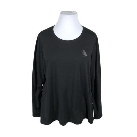 Unisex Zizzi - Sports shirt, long sleeve, size 50 - Black ()